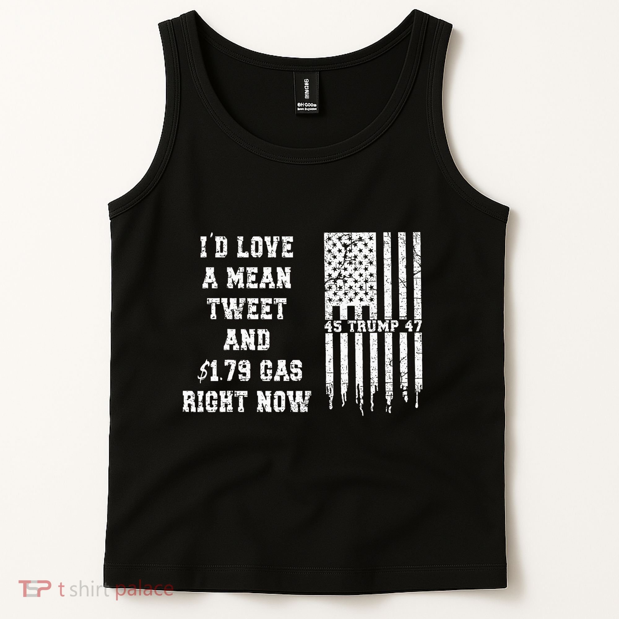 Funny Pro Trump Fathers Day Gas Prices Mean Tweets July 4th Tank Top