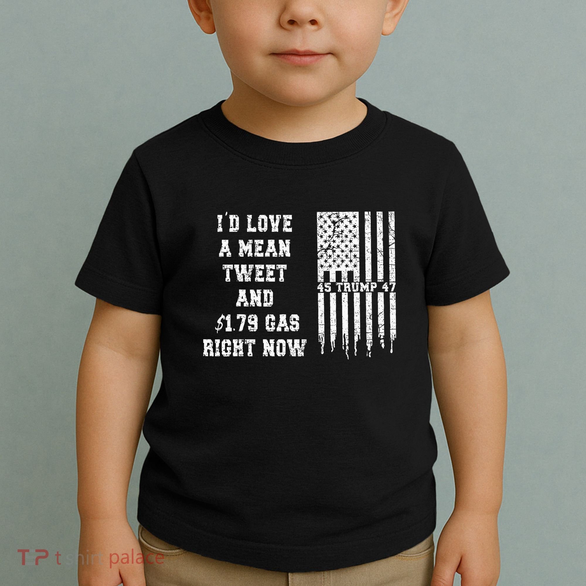 Funny Pro Trump Fathers Day Gas Prices Mean Tweets July 4th Toddler T-Shirt