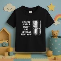 Funny Pro Trump Fathers Day Gas Prices Mean Tweets July 4th Toddler T-Shirt thumb 3