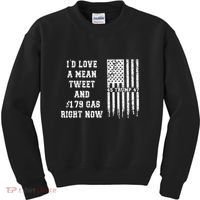 Funny Pro Trump Fathers Day Gas Prices Mean Tweets July 4th Kids Sweatshirt thumb 0