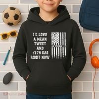 Funny Pro Trump Fathers Day Gas Prices Mean Tweets July 4th Kids Hoodie thumb 2