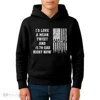 Funny Pro Trump Fathers Day Gas Prices Mean Tweets July 4th Kids Hoodie thumb 4