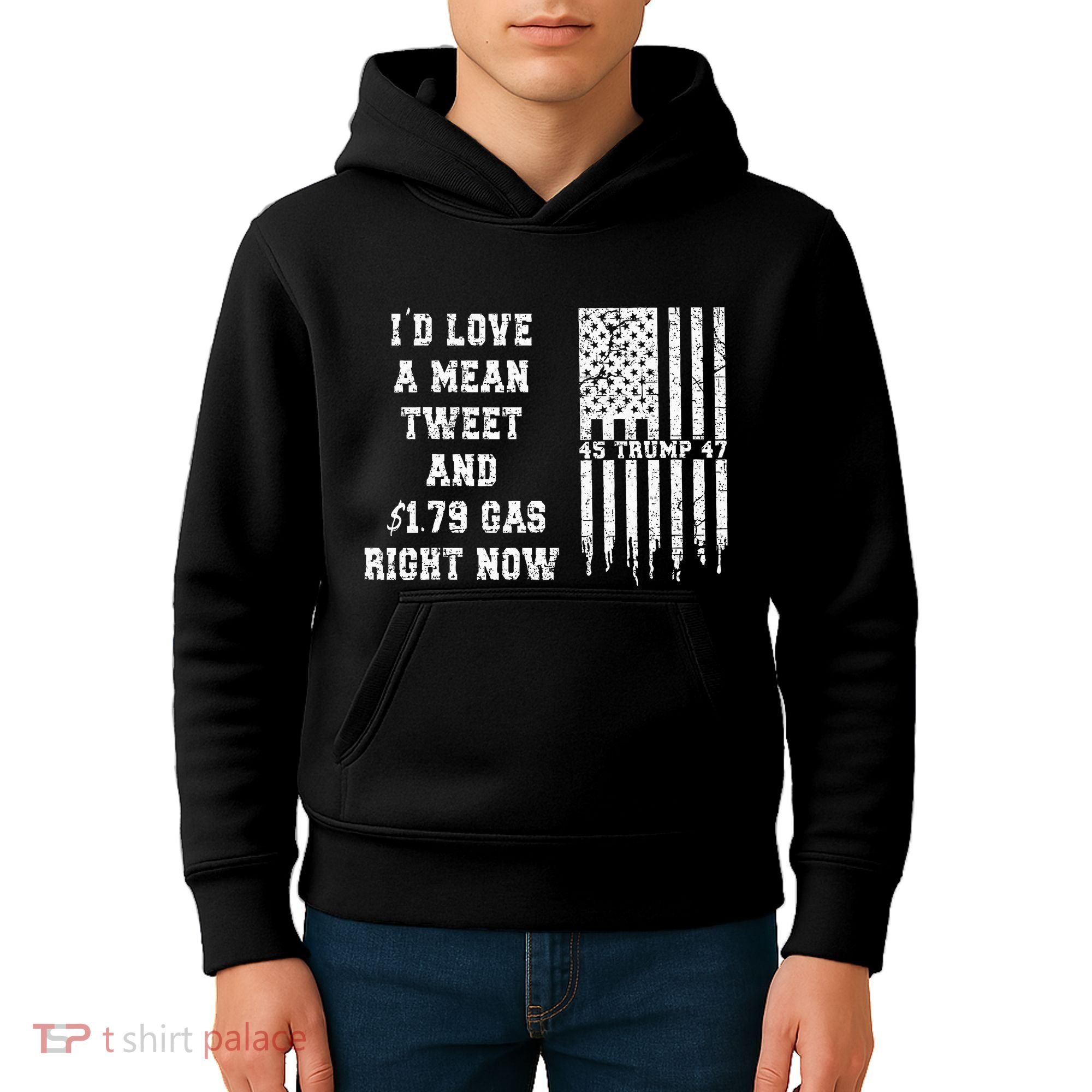 Funny Pro Trump Fathers Day Gas Prices Mean Tweets July 4th Kids Hoodie
