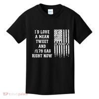 Funny Pro Trump Fathers Day Gas Prices Mean Tweets July 4th Kids T-Shirt thumb 0
