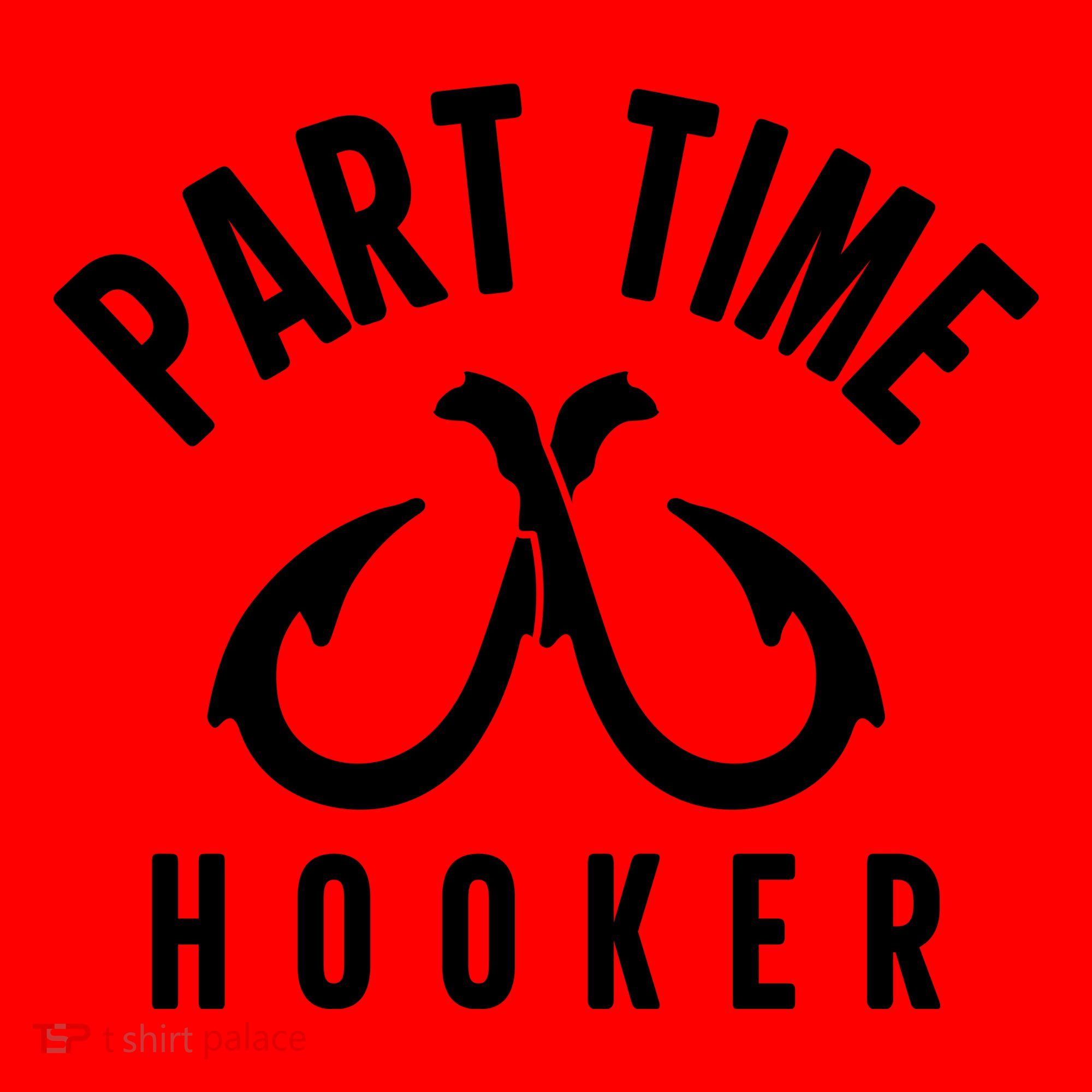For: Part Time Hooker Fishing Funny Santa Hat