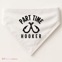 For: Part Time Hooker Fishing Funny USA-Made Doggie Bandana thumb 0