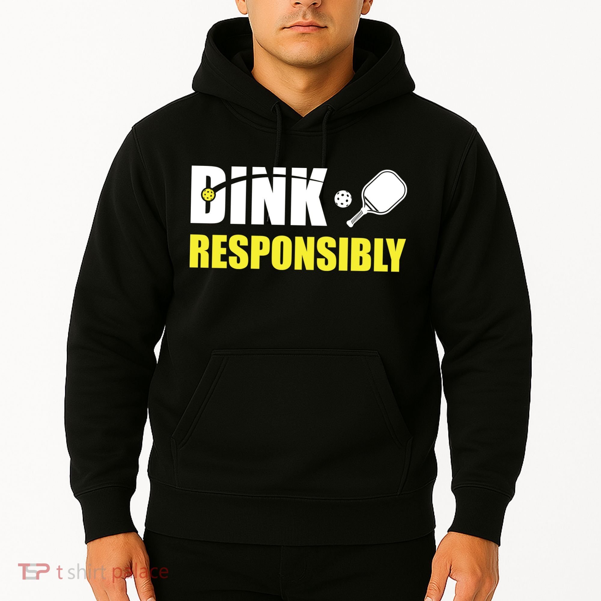 Funny Pickleball Team Clothing Dink Responsibly Hoodie