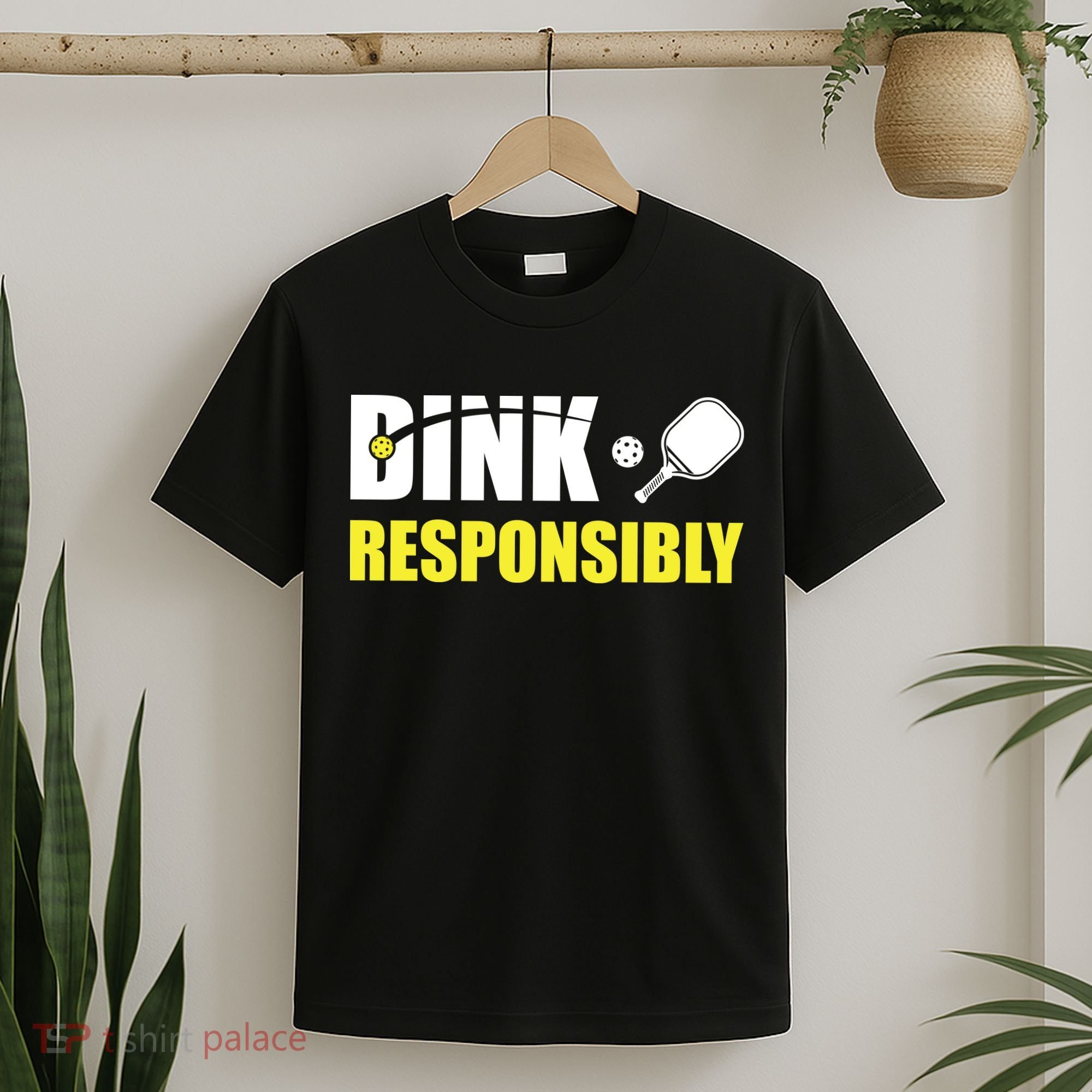 Funny Pickleball Team Clothing Dink Responsibly T-Shirt