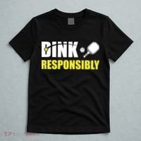 Funny Pickleball Team Clothing Dink Responsibly T-Shirt thumb 5