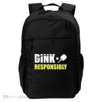 Funny Pickleball Team Clothing Dink Responsibly Backpack thumb 0