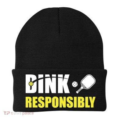 Funny Pickleball Team Clothing Dink Responsibly Beanie