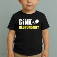 Funny Pickleball Team Clothing Dink Responsibly Toddler T-Shirt thumb 2