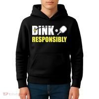 Funny Pickleball Team Clothing Dink Responsibly Kids Hoodie thumb 4