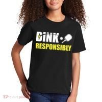 Funny Pickleball Team Clothing Dink Responsibly Kids T-Shirt thumb 2