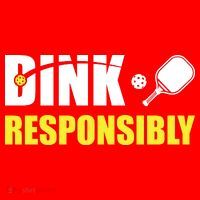 Funny Pickleball Team Clothing Dink Responsibly Santa Hat thumb 1