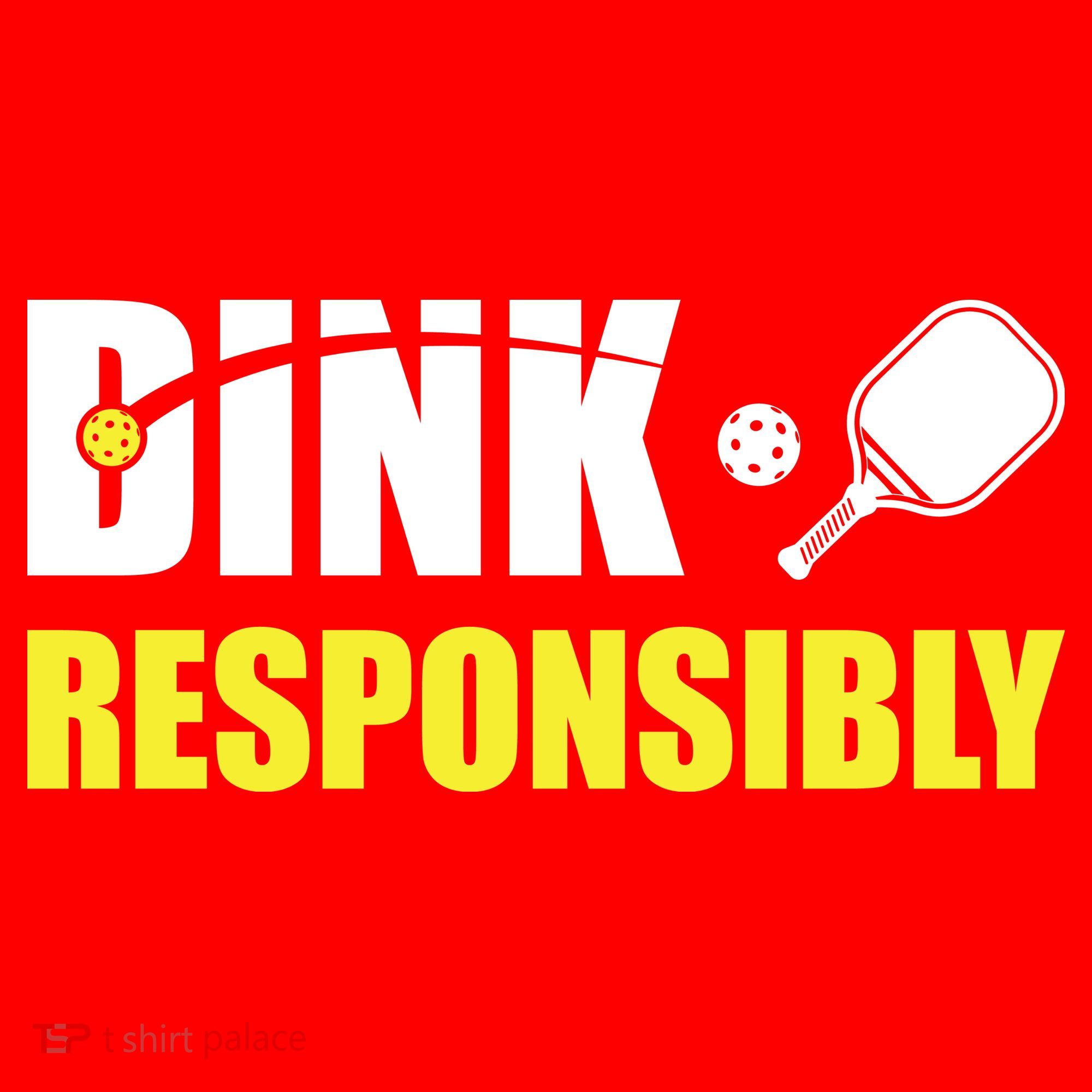 Funny Pickleball Team Clothing Dink Responsibly Santa Hat