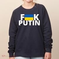 Fuck Putin Ukraine Flag Women's Sweatshirt thumb 0