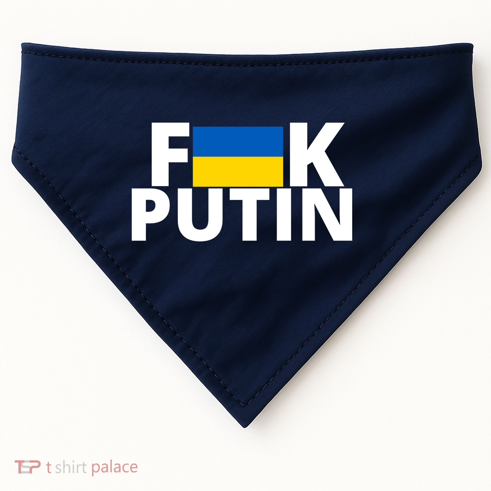 Fuck Putin Ukraine Flag USA-Made Doggie Bandana
