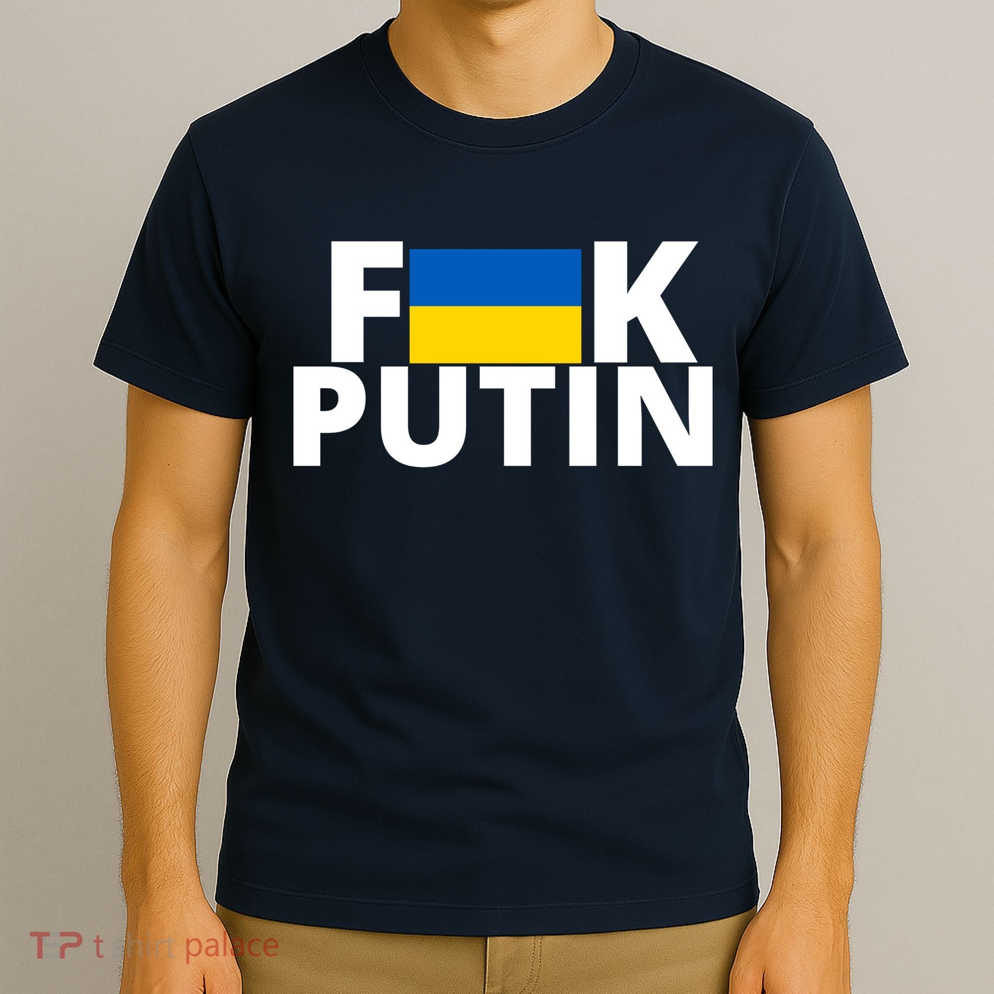 Fuck Putin Ukraine Flag T-Shirt