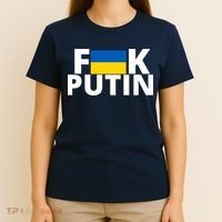 Fuck Putin Ukraine Flag T-Shirt thumb 4