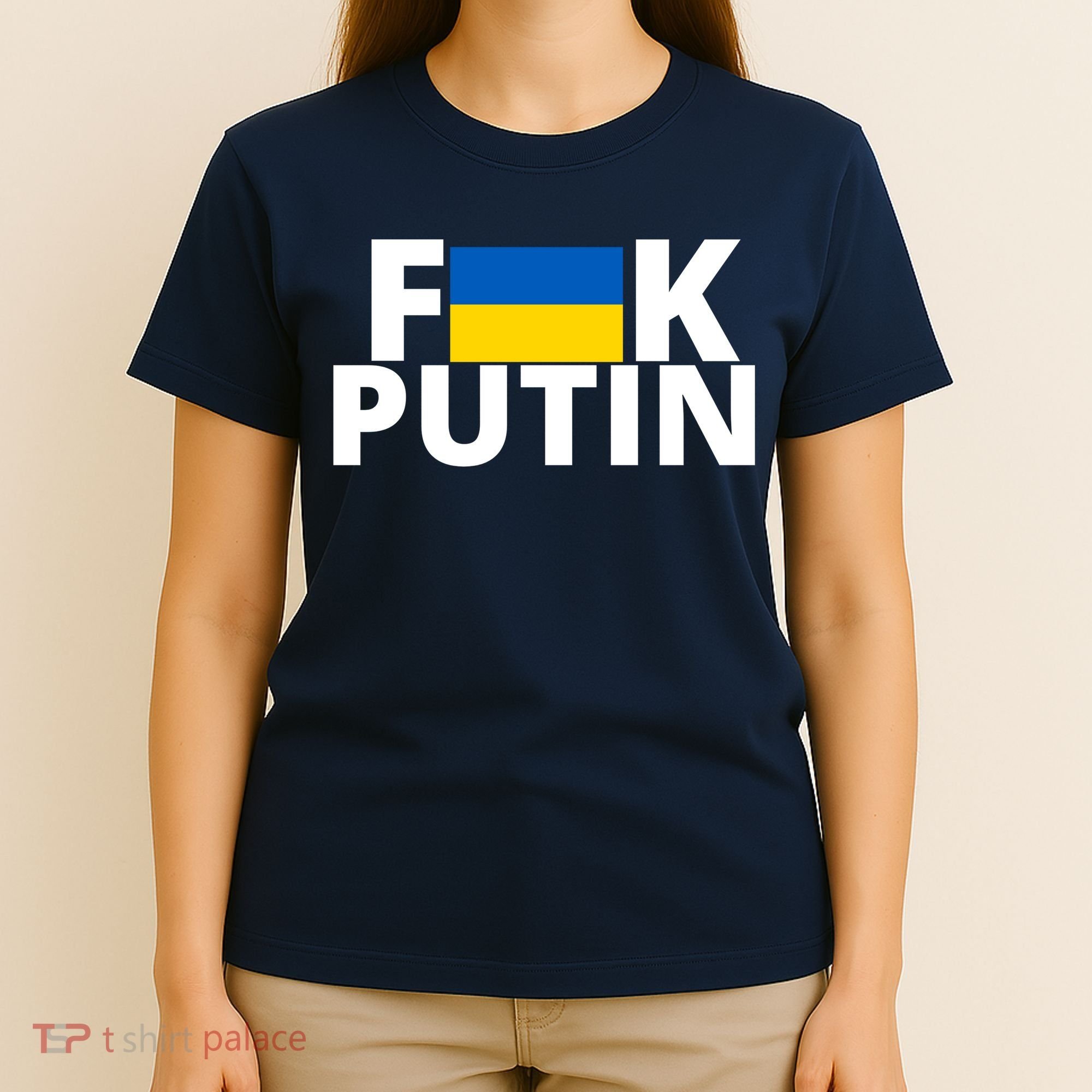 Fuck Putin Ukraine Flag T-Shirt