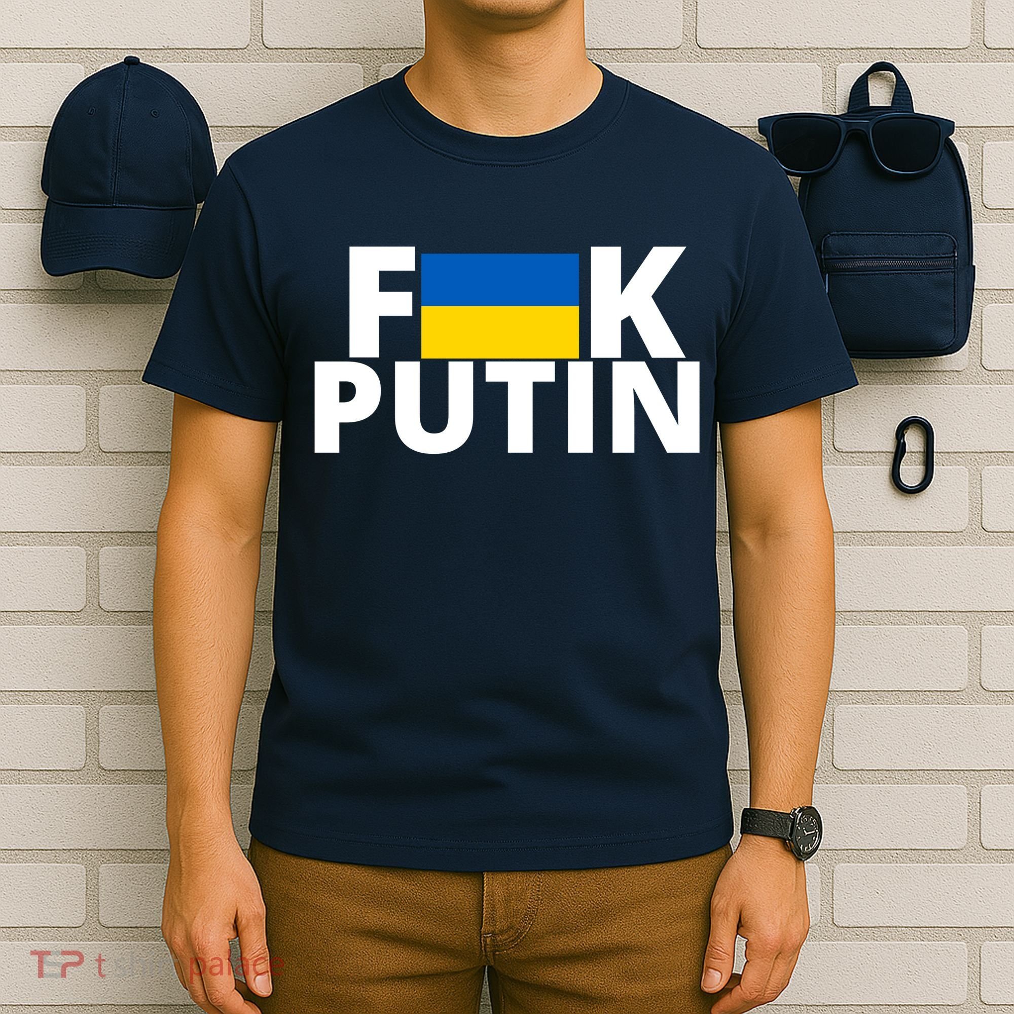 Fuck Putin Ukraine Flag T-Shirt