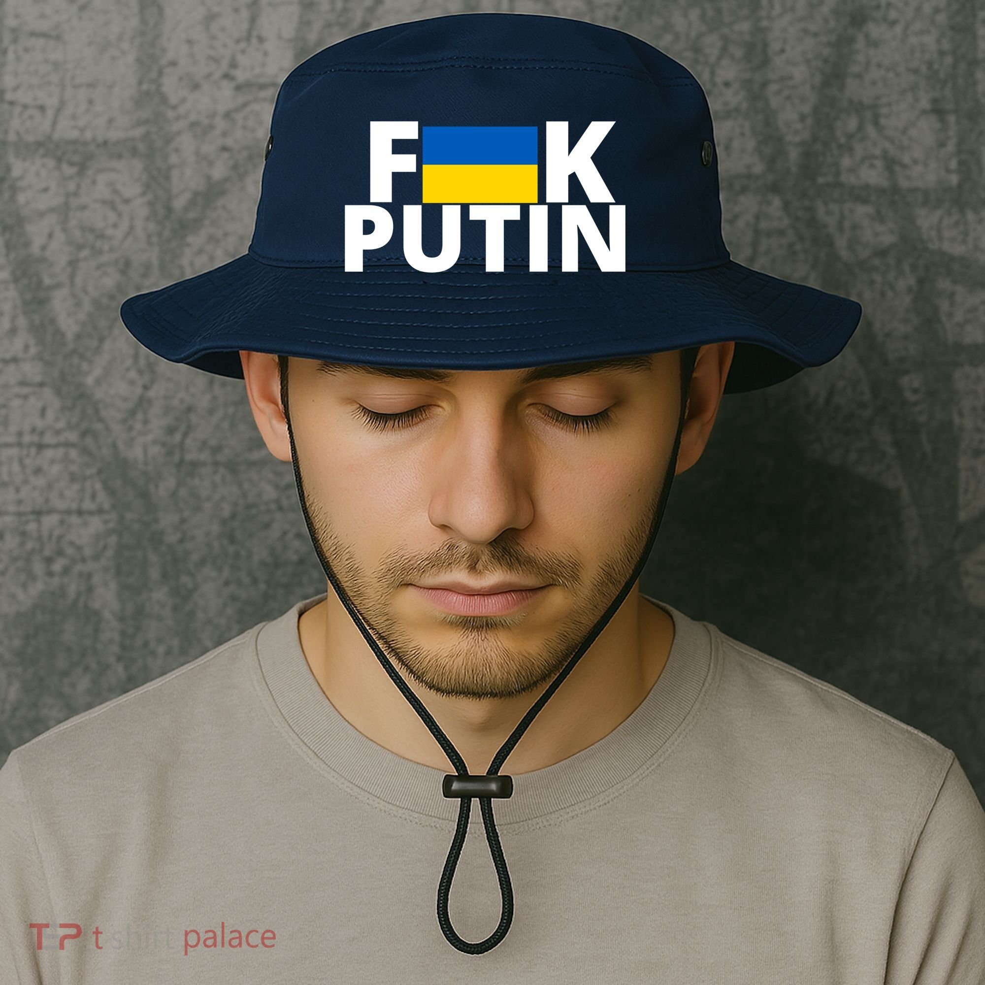 Fuck Putin Ukraine Flag Bucket Hat