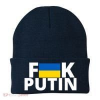 Fuck Putin Ukraine Flag Beanie thumb 0