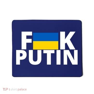 Fuck Putin Ukraine Flag Mousepad