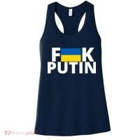 Fuck Putin Ukraine Flag Women's Tank Top thumb 0