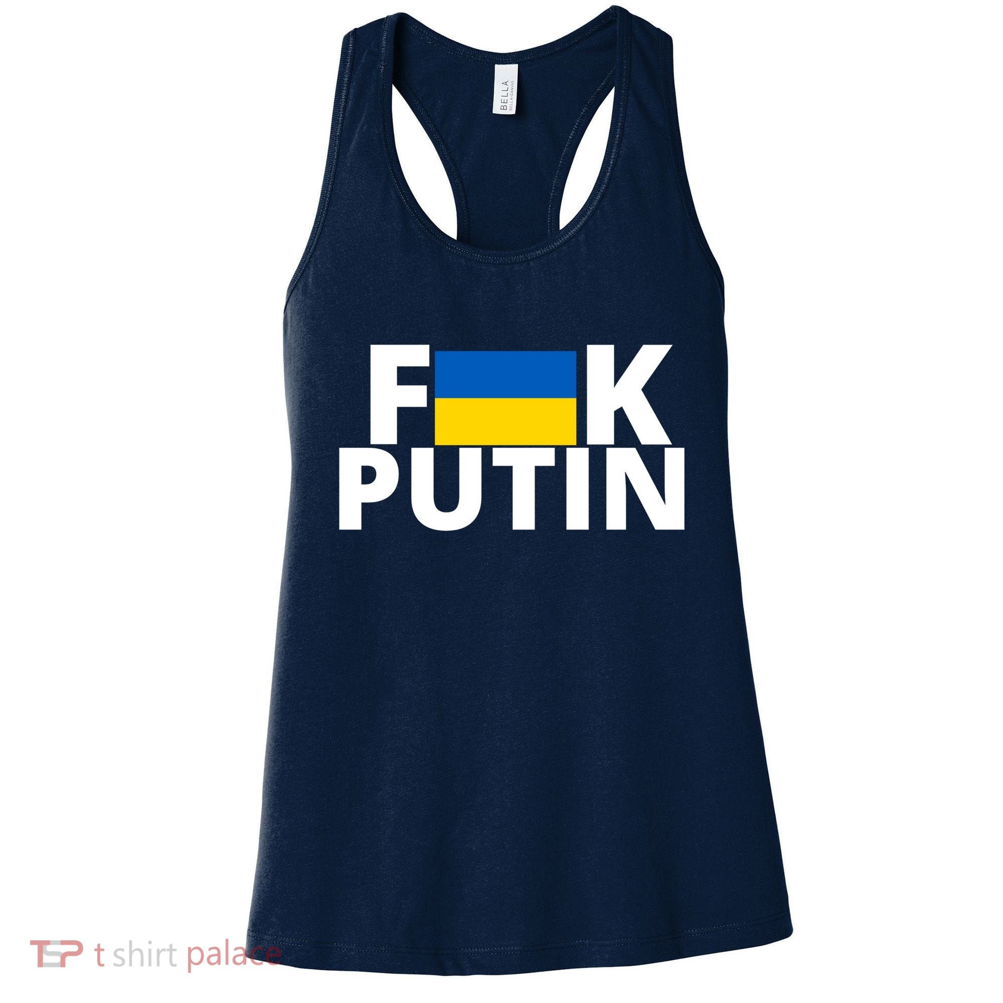 Fuck Putin Ukraine Flag Women's Tank Top