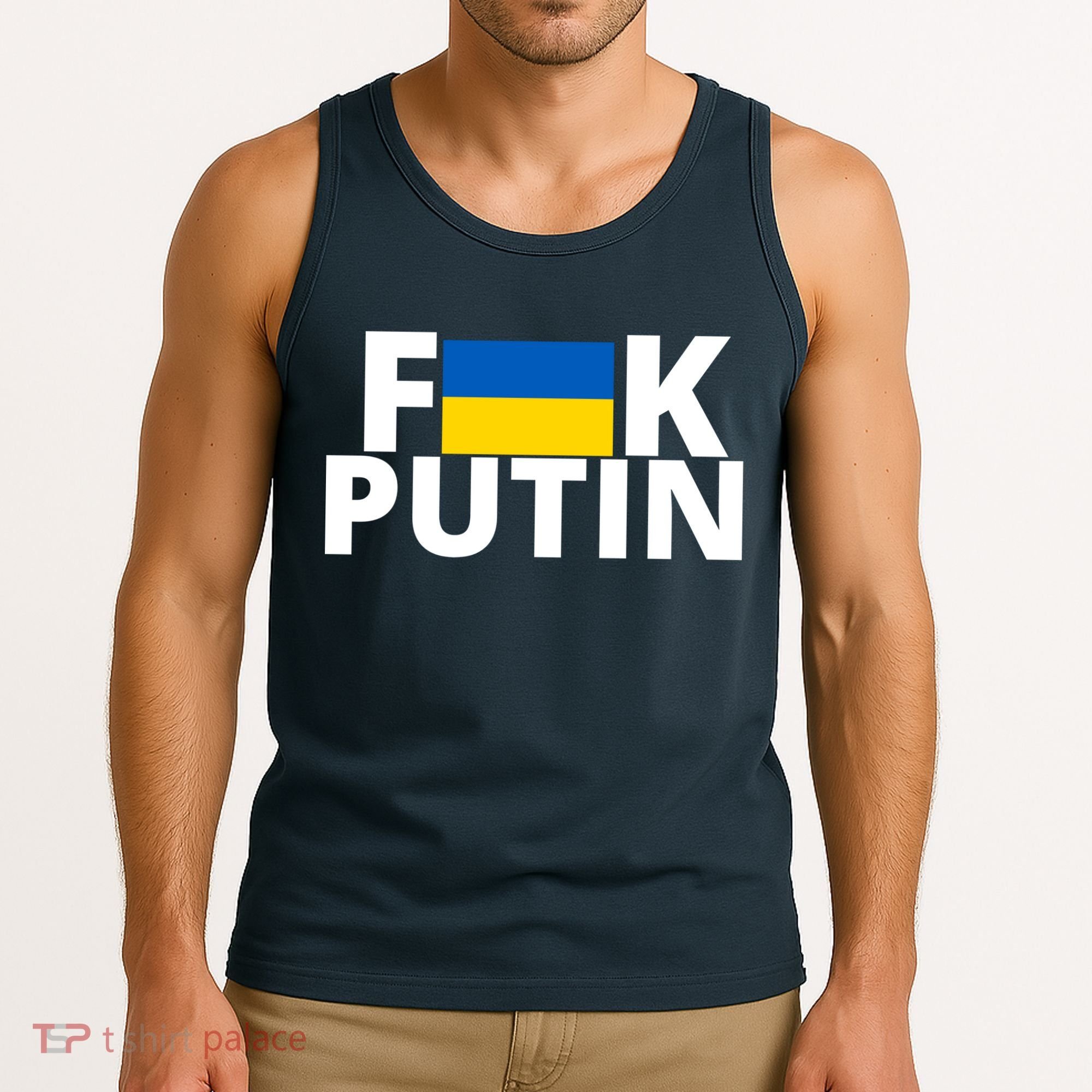 Fuck Putin Ukraine Flag Tank Top
