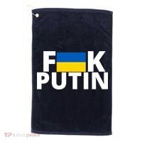 Fuck Putin Ukraine Flag Golf Towel thumb 0