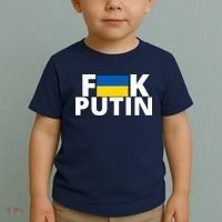 Fuck Putin Ukraine Flag Toddler T-Shirt thumb 2