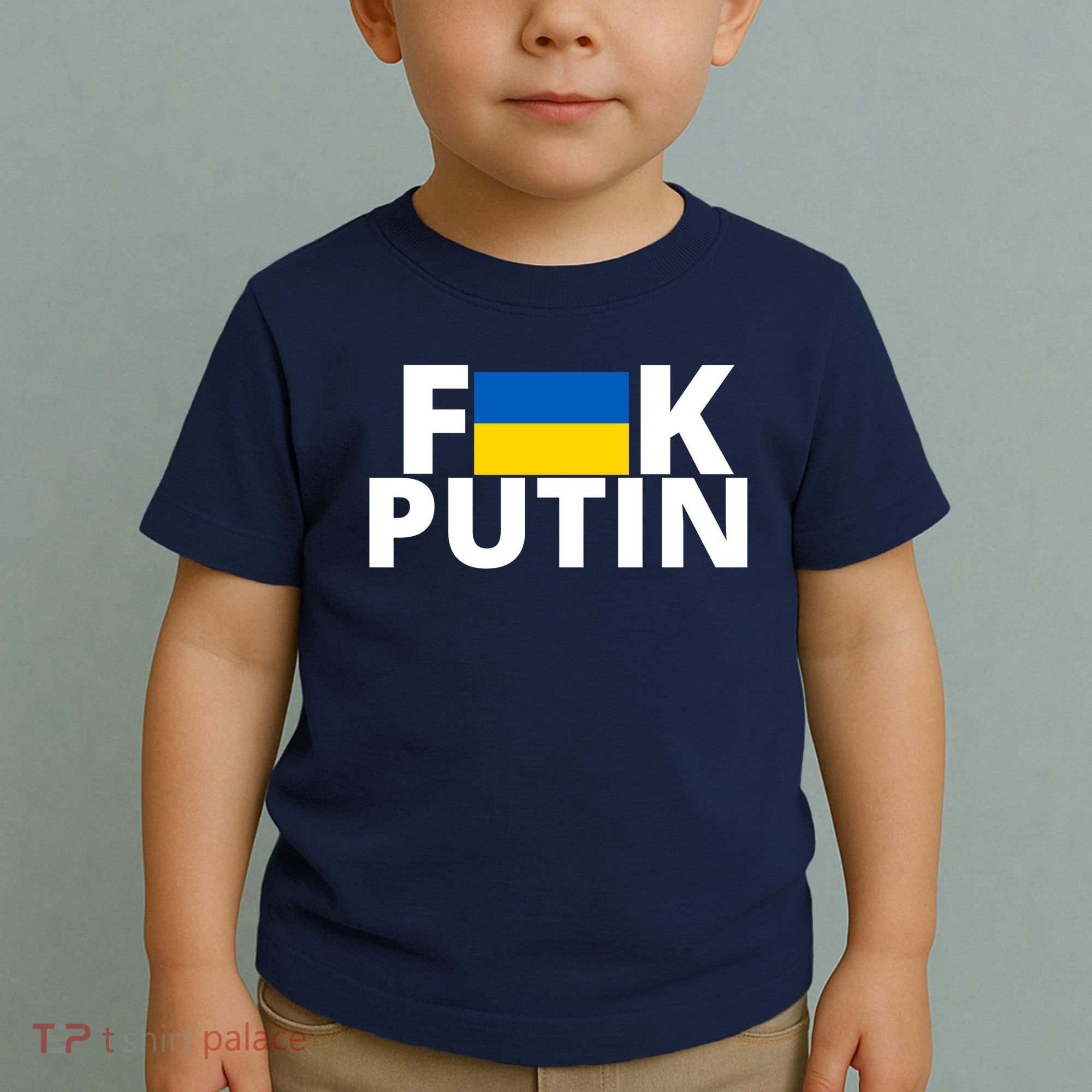 Fuck Putin Ukraine Flag Toddler T-Shirt