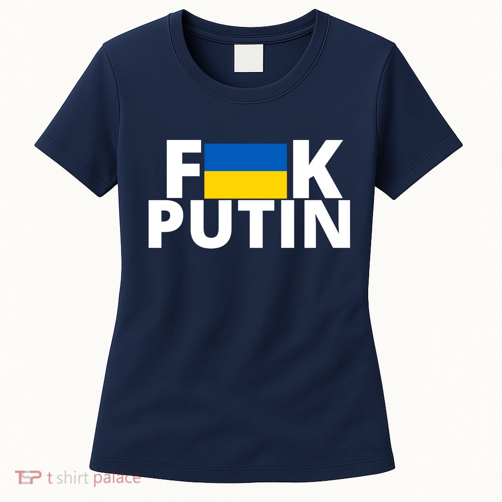 Fuck Putin Ukraine Flag Women's T-Shirt