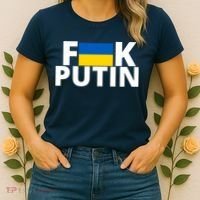 Fuck Putin Ukraine Flag Women's T-Shirt thumb 2
