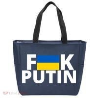 Fuck Putin Ukraine Flag Tote Bag thumb 0