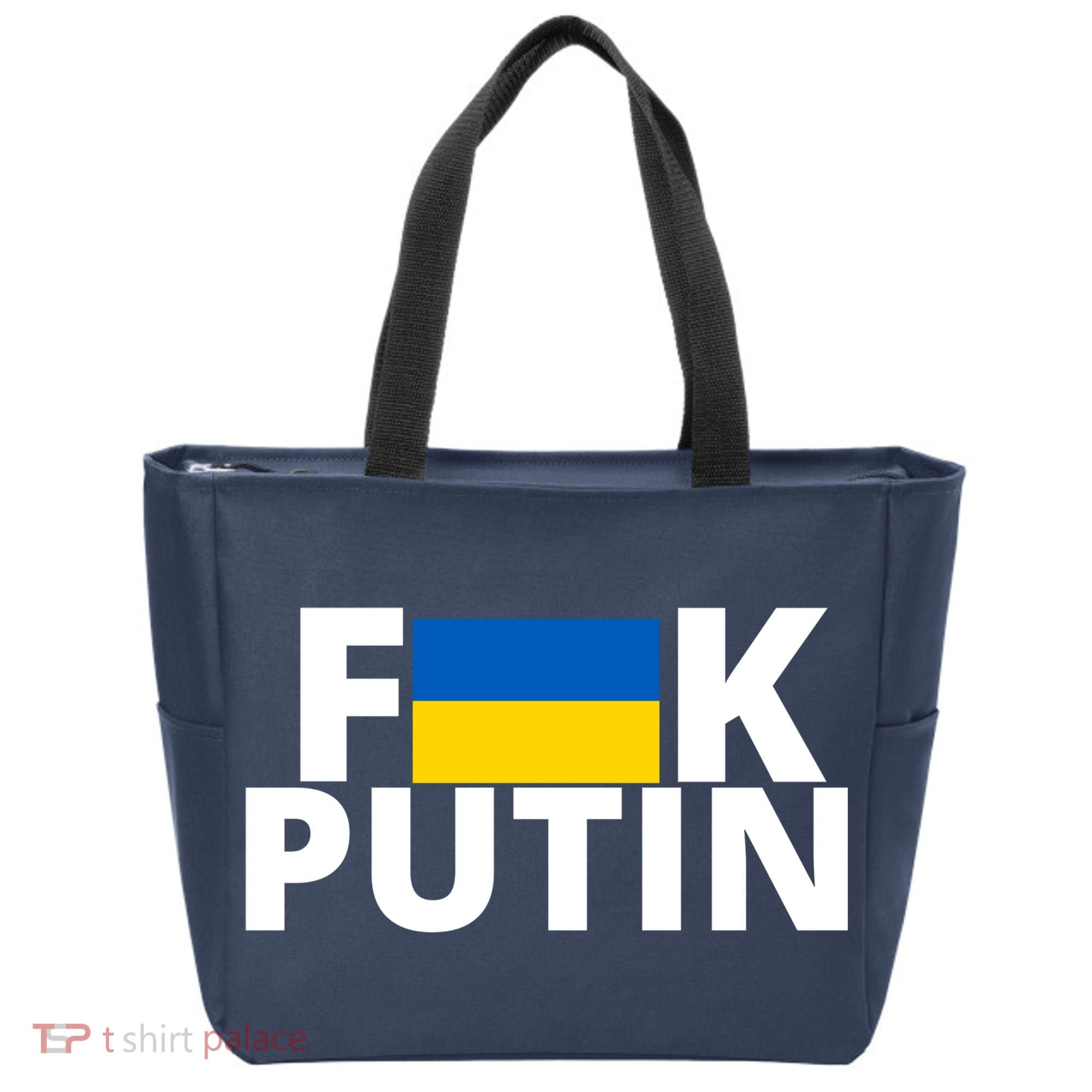 Fuck Putin Ukraine Flag Tote Bag