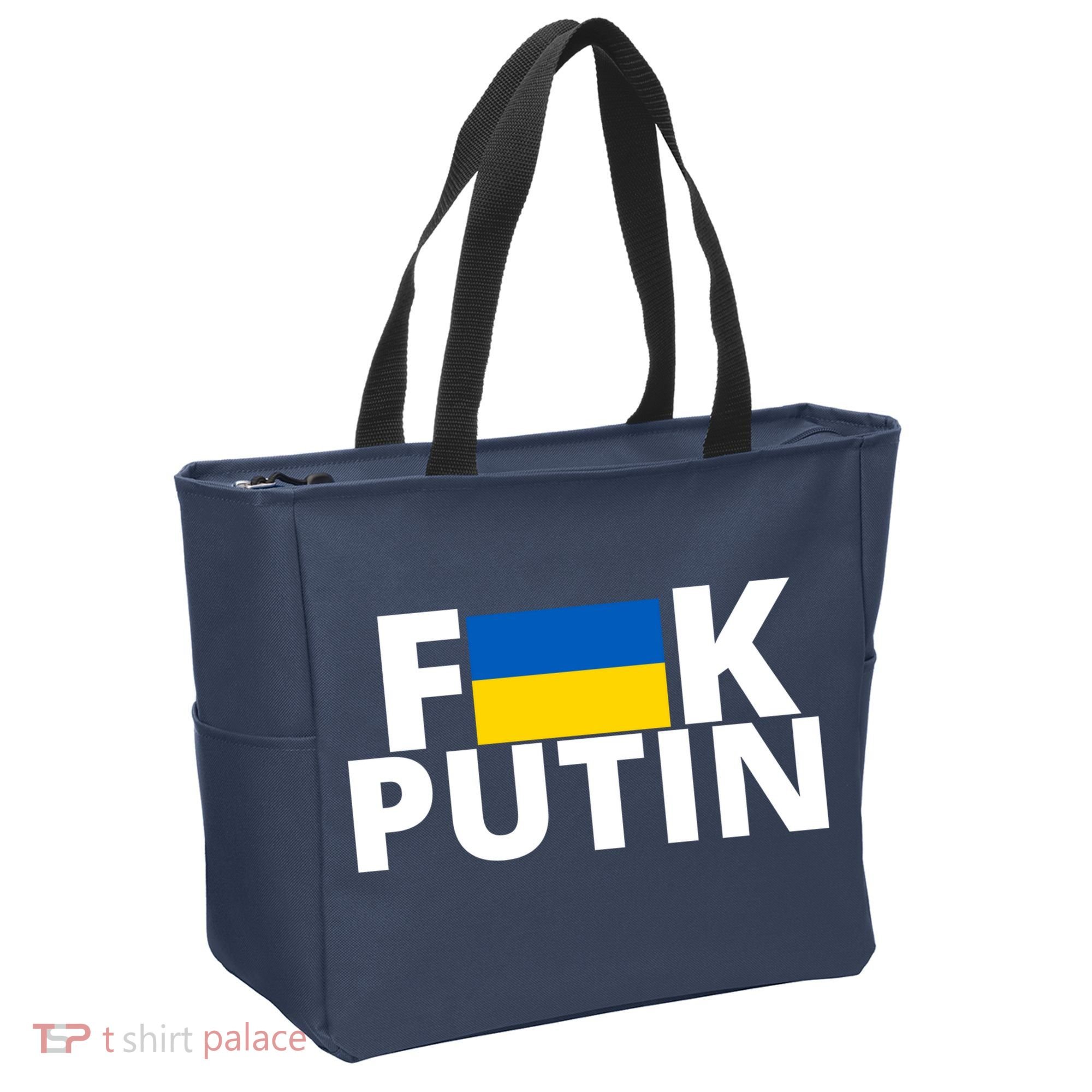 Fuck Putin Ukraine Flag Tote Bag