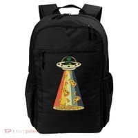 Funny Pizza Ufo Alien Eating Pizza A Ufo Extraterrestrial Backpack thumb 0