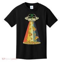Funny Pizza Ufo Alien Eating Pizza A Ufo Extraterrestrial Kids T-Shirt thumb 0