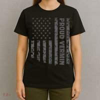 Funny Proud Vermin American Flag T-Shirt thumb 4