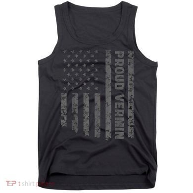 Funny Proud Vermin American Flag Tank Top
