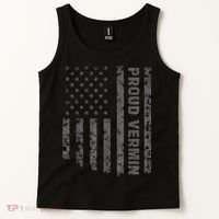 Funny Proud Vermin American Flag Tank Top thumb 2