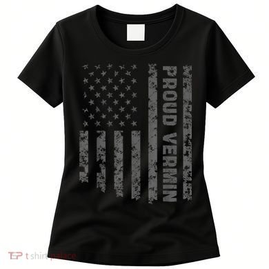 Funny Proud Vermin American Flag Women's T-Shirt