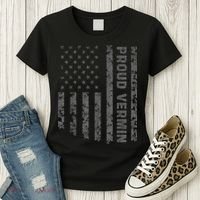 Funny Proud Vermin American Flag Women's T-Shirt thumb 3