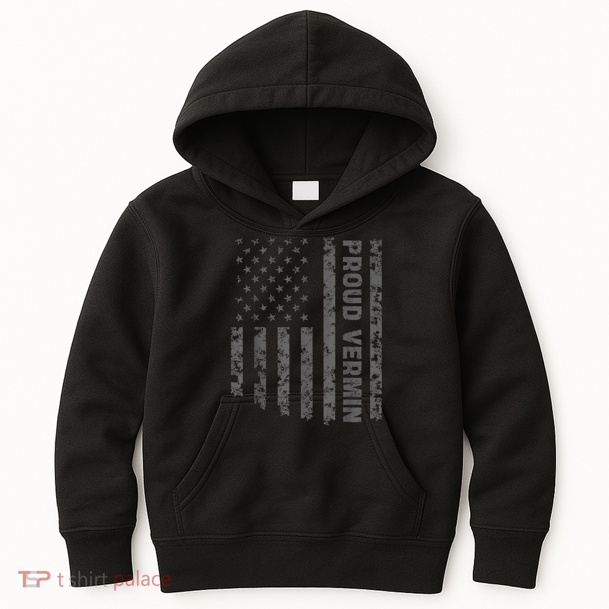 Funny Proud Vermin American Flag Kids Hoodie