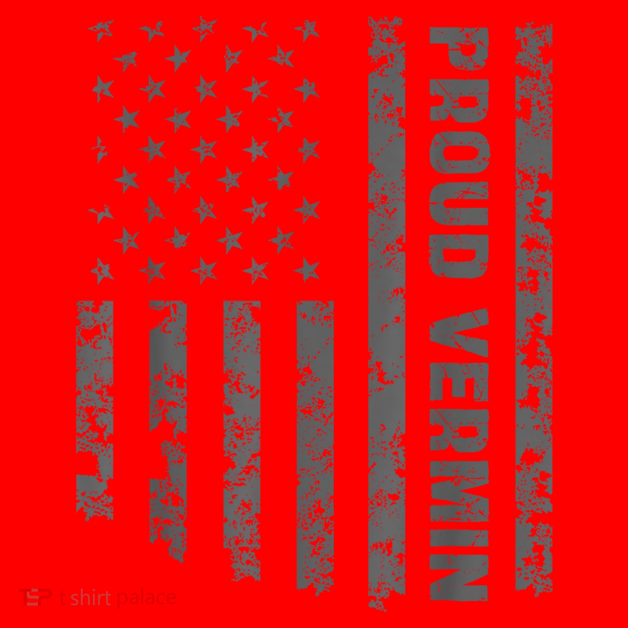 Funny Proud Vermin American Flag Santa Hat