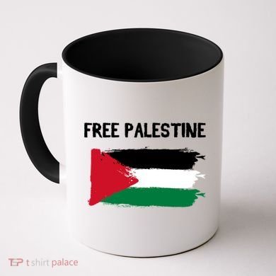 Free Palestine Vintage Distressed Palestinian Flag Gift Coffee Mug